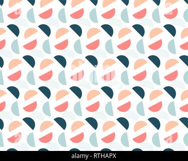 abstract geometric background of colored circles on a white background Stock Vector