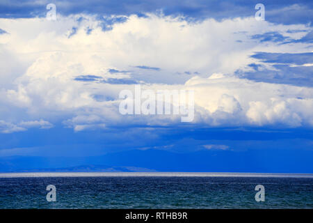 Olkhon island, landscape near Peshanaya, Baikal lake, Russia Stock Photo