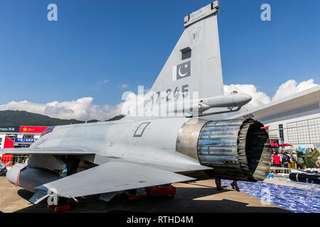 Zhuhai, GuangDong, China - November 07, 2018:  Joint Fighter-17 Thunder at Airshow China 2018 Stock Photo