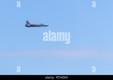 Zhuhai, GuangDong, China - November 07, 2018:  Joint Fighter-17 Thunder at Airshow China 2018 Stock Photo