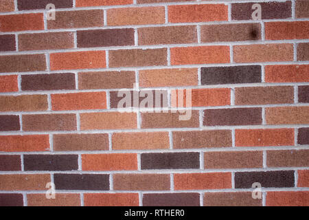 Brick wall with light and dark bricks Stock Photo