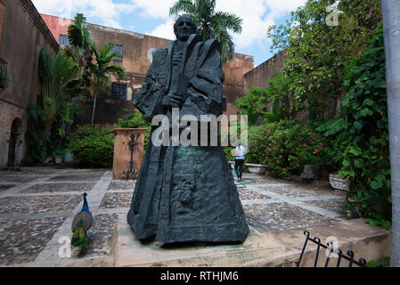 View at the Statue of Alonso de Zuazo, Museo de las Casas Reales, Santo ...