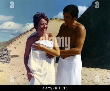 Annie Girardot And Alain Delon TRAITEMENT DE CHOC DIRECTED BY Stock Photo Alamy