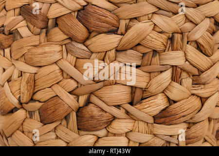 Handmade basket background. Wicker or rattan texture Stock Photo