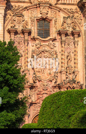 18th century Church of Santa Prisca with its Churrigueresque twin ...
