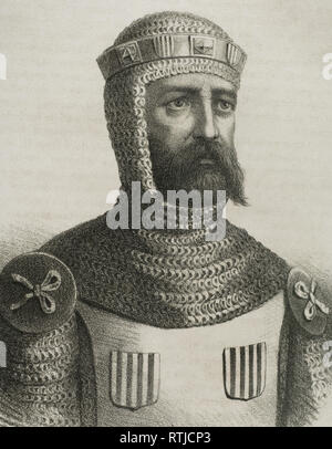 Wilfred I the Hairy (840- 897). Count of Barcelona, Cerdanya, Urgell ...
