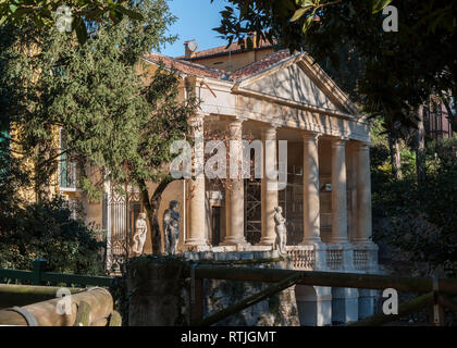 The Loggia Valmarana, included since 1994 with the other Palladian monuments on the UNESCO list of World Heritage Sites - Vicenza, Italy Stock Photo