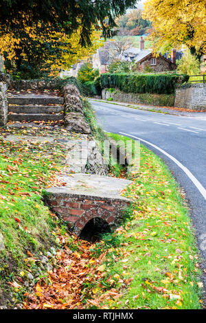 Autumn in the Cotswold village of Coleshill in Gloucestershire, England, UK Stock Photo