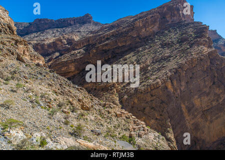 Jebel Akhdar,  Al Hajar Mountains, Oman Stock Photo