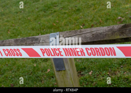 Harold Hill London, UK. 2nd March 2019 A seventeen year old girl was stabbed to death in a park in Harold Hill London. Police investigations are continuing Credit: Ian Davidson/Alamy Live News Stock Photo