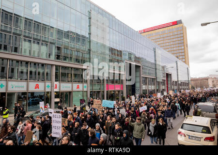 Berlin, Germany. 02nd Mar, 2019. Thousands march in Berlin against EU copyright reform on Saturday. Credit: Christoph Soeder/dpa/Alamy Live News