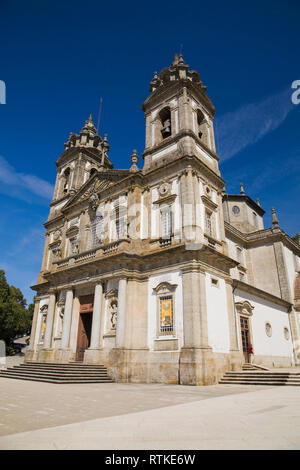 Church on the grounds of the Bom Jesus Sanctuary in Braga, Portugal, Europe Stock Photo