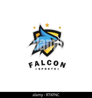 Head Eagle illustration vector template. Suitable for Creative Industry, Multimedia, entertainment, Educations, Gaming, Sports and any related busines Stock Vector