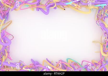 Background abstract, string backdrop virtual paper frame CGI ...