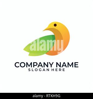 Abstract bird Designs illustration vector template. Suitable for Creative Industry, Multimedia, entertainment, Educations, Shop, and any related busin Stock Vector