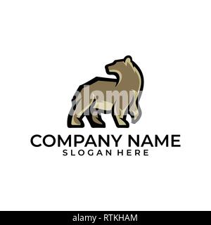 Bear Design illustration vector template Stock Vector