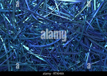 Messy Texture Renders CGI composition, messy strings virtual backdrop, for design texture or ...