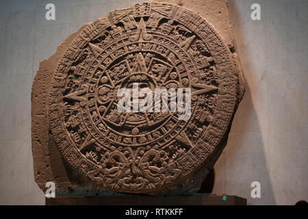The Aztec sun stone (Spanish: Piedra del Sol) is a late post-classic ...