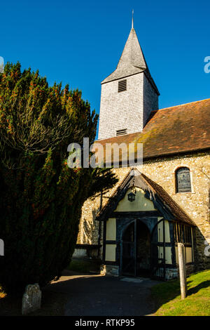 St Mary the Virgin Church, High Street, Kemsing, Kent Stock Photo