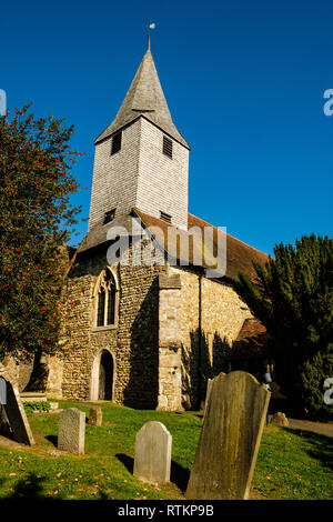 St Mary the Virgin Church, High Street, Kemsing, Kent Stock Photo