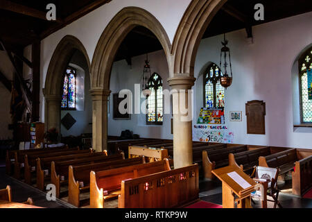 St Mary the Virgin Church, High Street, Kemsing, Kent Stock Photo