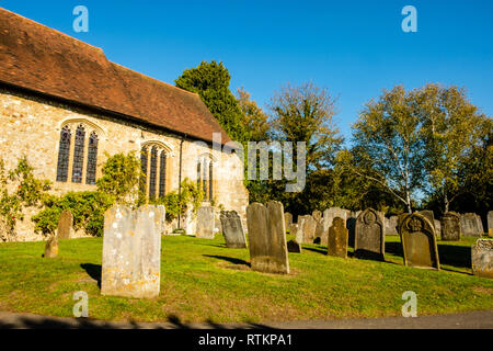 St Mary the Virgin Church, High Street, Kemsing, Kent Stock Photo