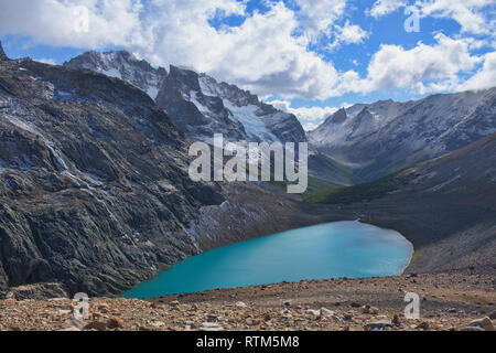 Lago Castillo in the beautiful Cerro Castillo Reserve, Aysen, Patagonia, Chile Stock Photo