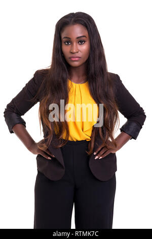 Young student woman posing over white background Stock Photo - Alamy