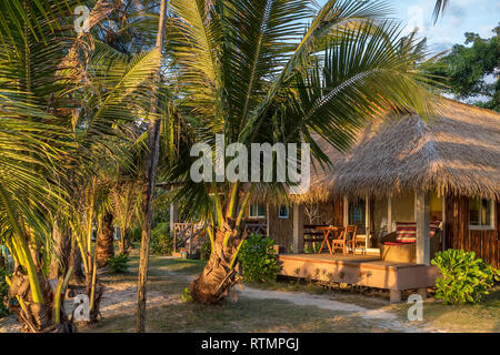 Beautiful tropical beach house on Koh Chang island in Thailand Stock Photo