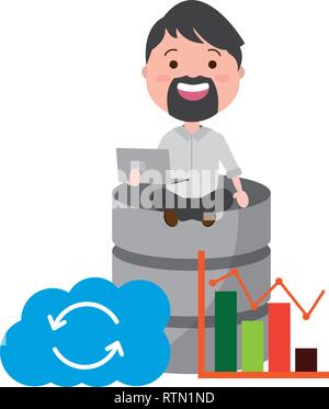 people big data Stock Vector