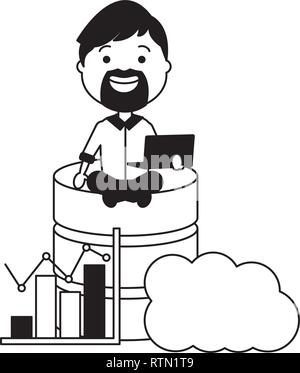 people big data Stock Vector