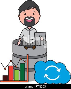 people big data Stock Vector