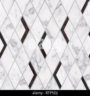 Seamless luxury marble stone pattern, Luxury marble stone wallpaper texture, rhombus shape Stock Photo
