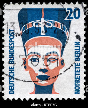 Postage stamp from the Federal Republic of Germany in the Sights series issued in 1989 Stock Photo