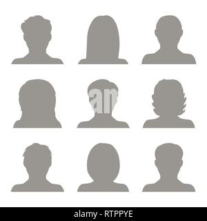 Vector set of people icons isolated on white background Stock Vector