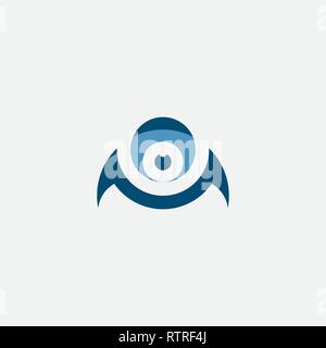 webcam logo clip art vector illustration Stock Vector