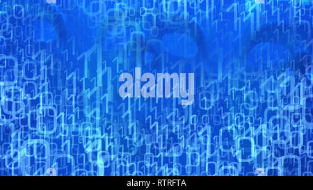 Integration of artificial intelligence into business, futuristic computer world Stock Photo