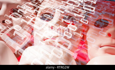 Big data digital transformation Stock Photo