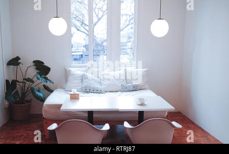 Bedroom with decoration and copy space Stock Photo