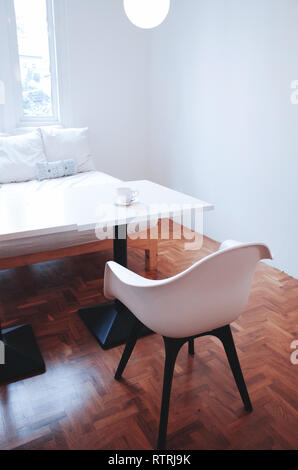 Bedroom with decoration and copy space Stock Photo
