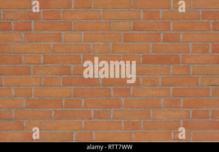 New white brick wall pattern - symmetrical background Stock Photo