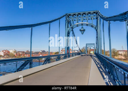 Historic Kaiser Wilhelm bridge in Wilhelmshaven, Germany Stock Photo