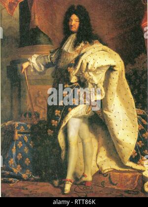 PORTRAIT OFFICIEL DE LOUIS XIX. PEINTURE DE HYACINTHE RIGAUD. 1701 Stock Photo