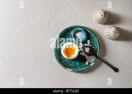 Soft boiled egg Stock Photo