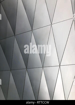 Parametric Aluminium Panels. Facade Cladding. Stock Photo