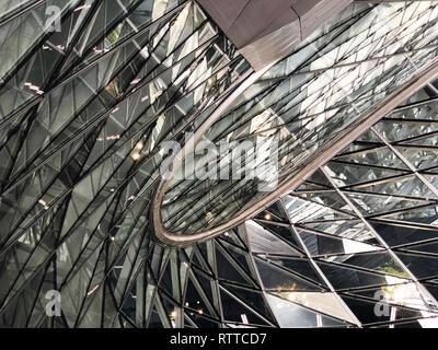 Glass Curtail Wall Parametric Design Stock Photo