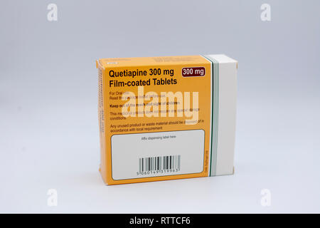 Quetiapine 300 mg Film-coated Tablets. Quetiapine, sold under the trade ...