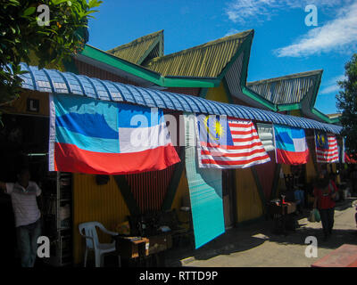 Market in Kota Kinabalu, Borneo Malaysia Stock Photo