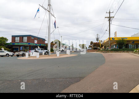 Eden, NSW, Australia-January 2, 2019: Street view in the city of Eden, a coastal town in the South Coast of NSW, Australia, known for best whale-watch Stock Photo