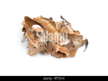 Partitioning of walnut isolated on white background Stock Photo